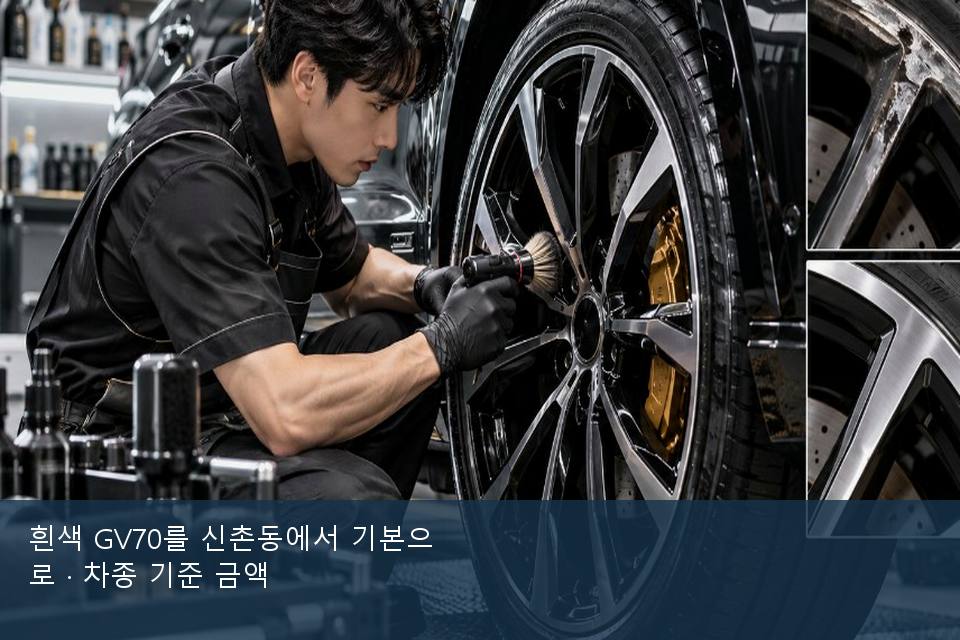 흰색 GV70를 신촌동에서 기본으로 · 차종 기준 금액